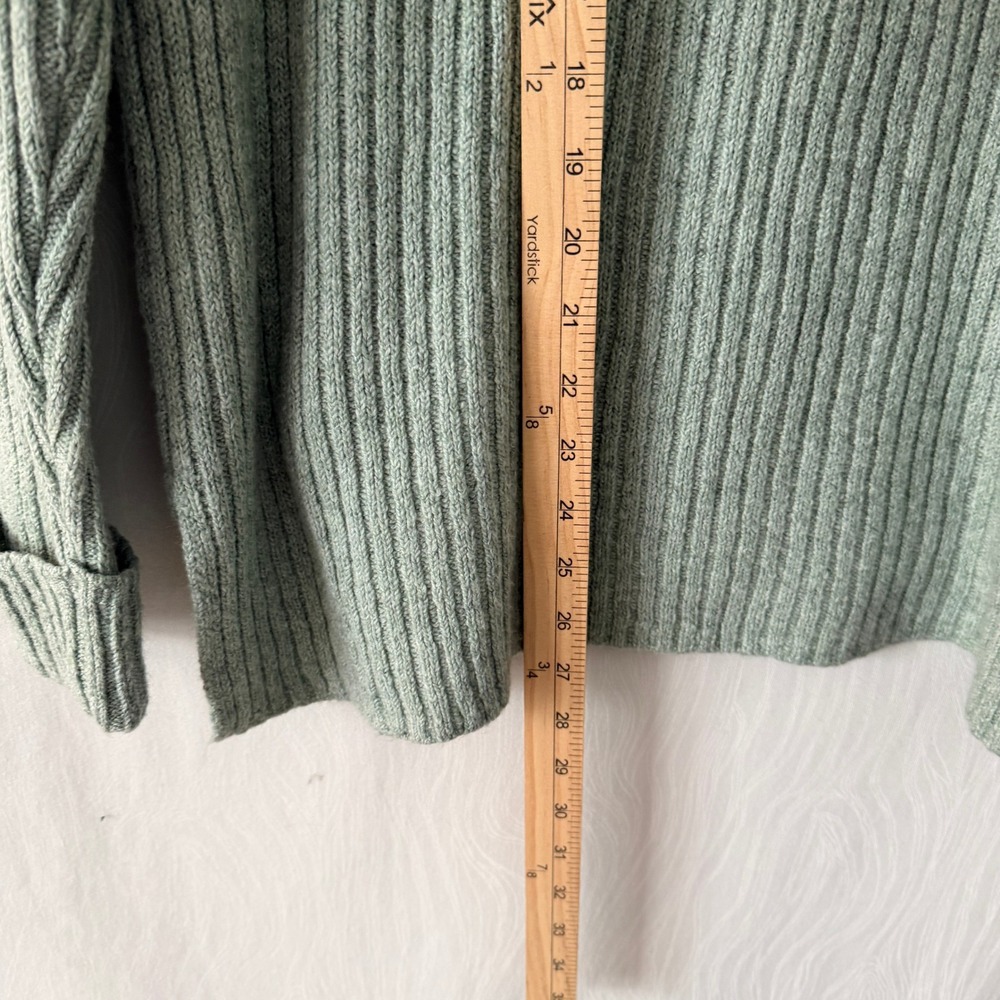 Old Navy Mock Neck Sweater Womens XL Green NEW Ribbed Raglan Pullover 771201 - Picture 6 of 7